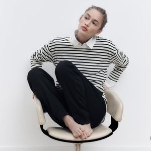 Oversized Zara Striped Shirt